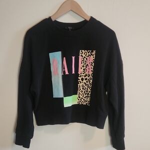 Rails Black Graphic Sweatshirt